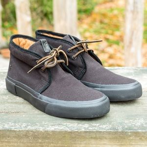 Frye Ludlow Chukka Black Canvas Boot New
